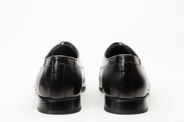 The Gardi Black Leather Derby Shoe