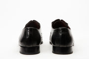 The Porto Alegre Black Leather Derby Shoe