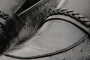 The Johannesburg Black Leather Dress Loafer Shoe