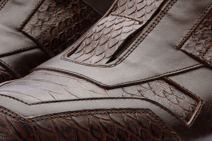 The Mugla Brown Snk Leather Sneaker