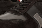 The Kilo Black Leather Sneaker