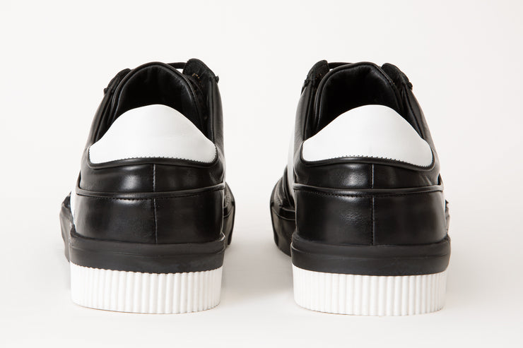 The Rom Black Leather Sneaker