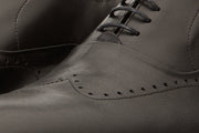 The Roma Black Leather Wingtip Oxford Shoe