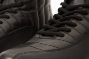 The Merter Black Leather Casual Lace-Up Boot
