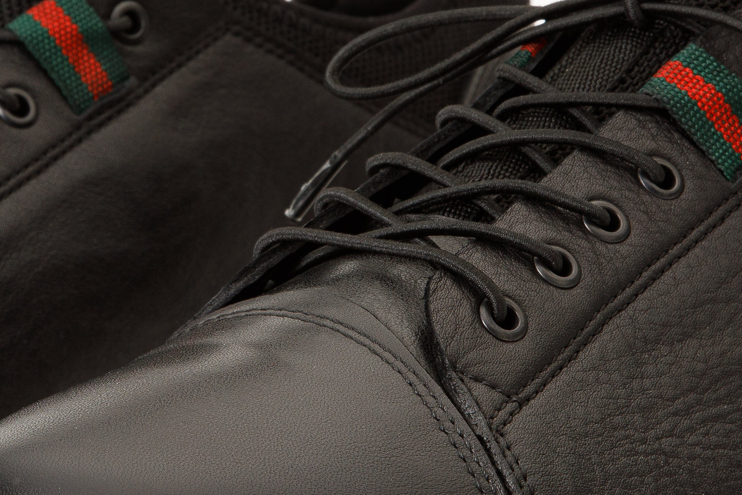 Zapatillas de cuero negro Hoxton para hombre ¡Venta final!