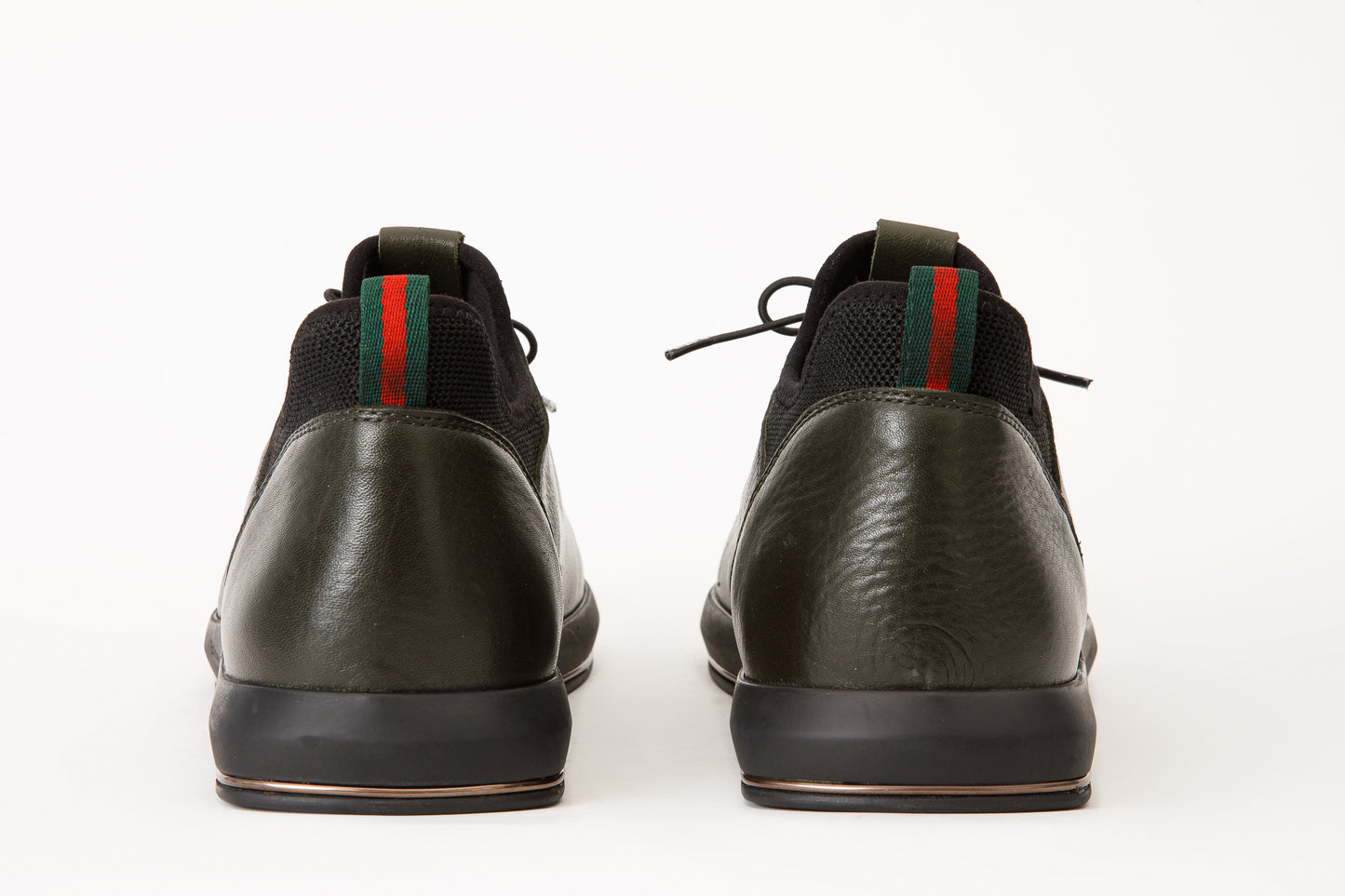 The Hoxton Green Leather Men Sneaker