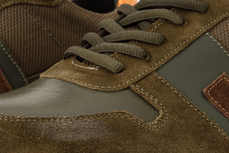 The Kilo Green Leather Sneaker