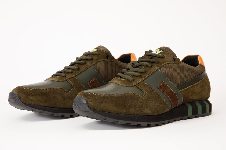 The Kilo Green Leather Sneaker