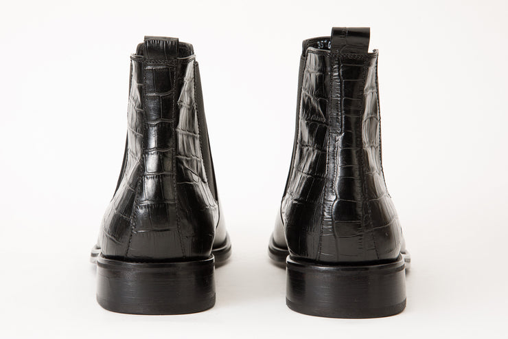 The Manby Black Leather Chelsea Boot