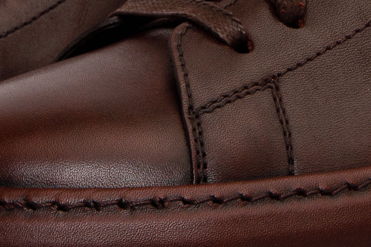 The Noble Burgundy Leather Men Sneaker