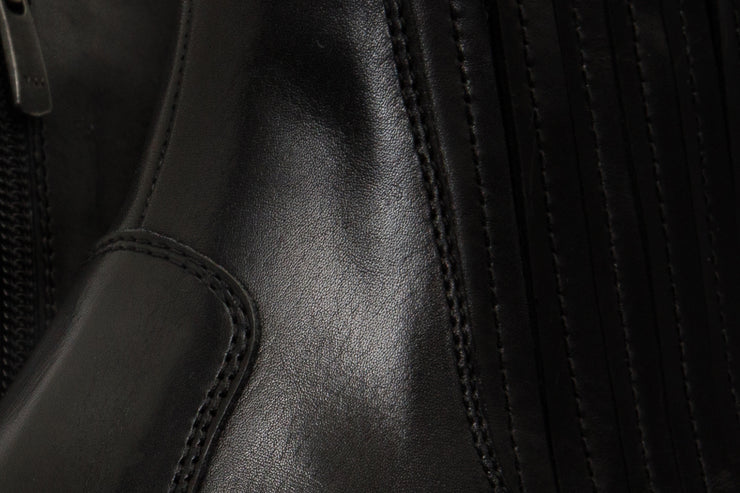 The Sorhag Black Leather Dress Boot