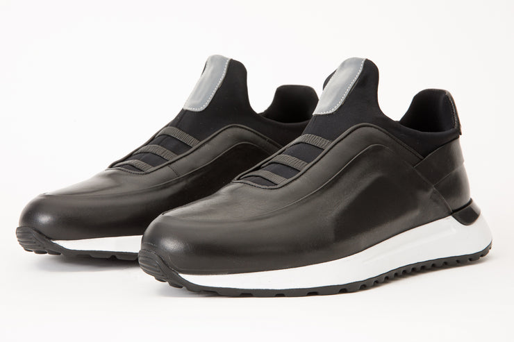 The Sonoma Black Leather Sneaker