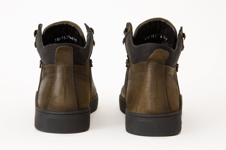 The Varenna Green Leather Casual Boot