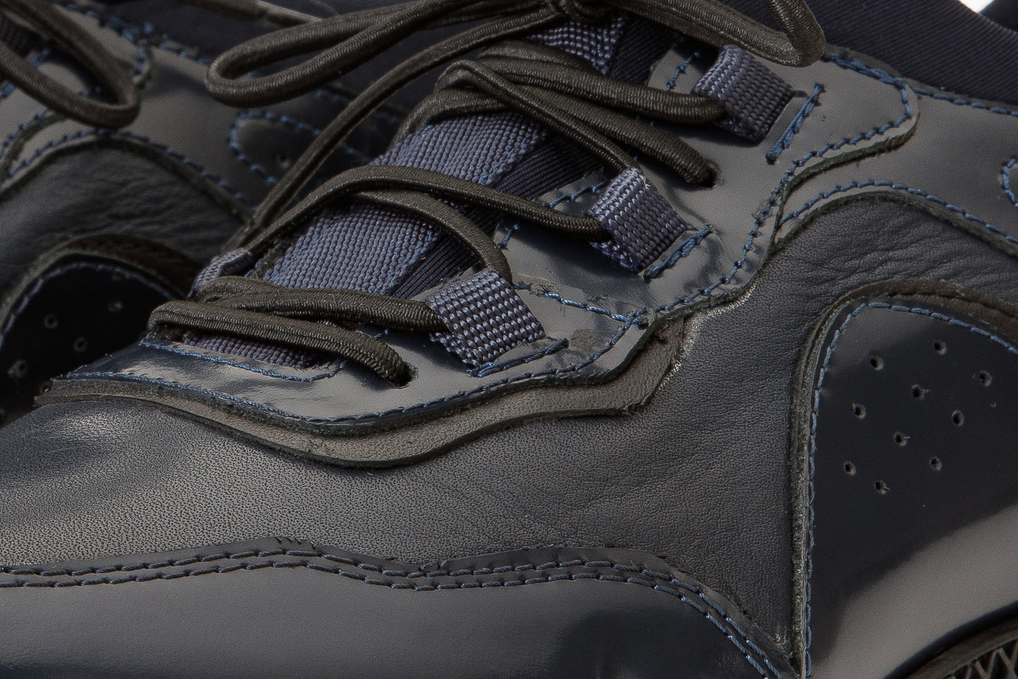 ¡Venta Final de los Zapatos Casual para Hombre de Cuero Azul Marino de Madrid!