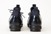 The Madrid Navy Blue Leather Casual Shoes