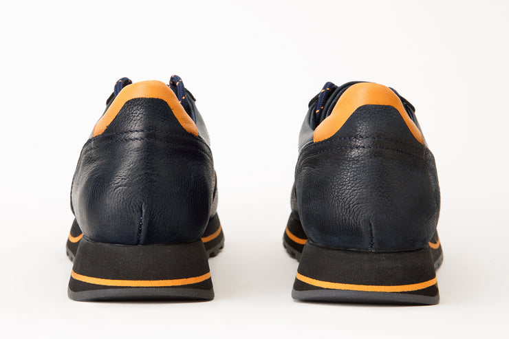 The Ring Navy Leather Sneaker