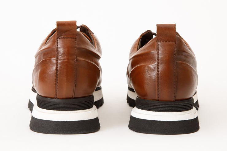 The Barnett Tan Leather Sneaker