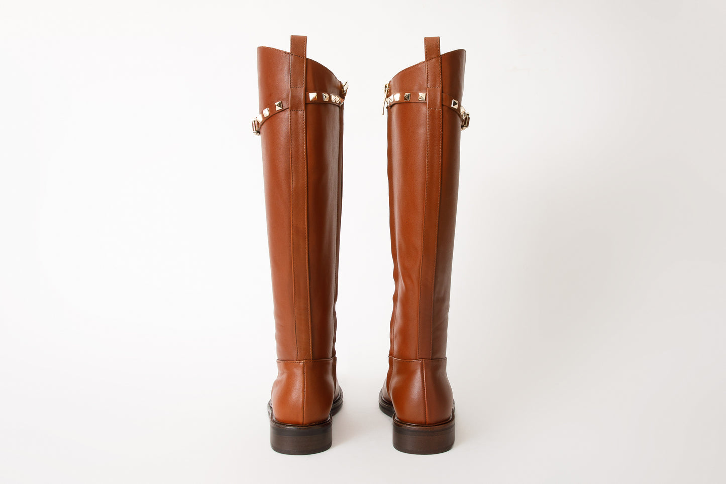 The Rica Tan Leather Knee High Women Boot