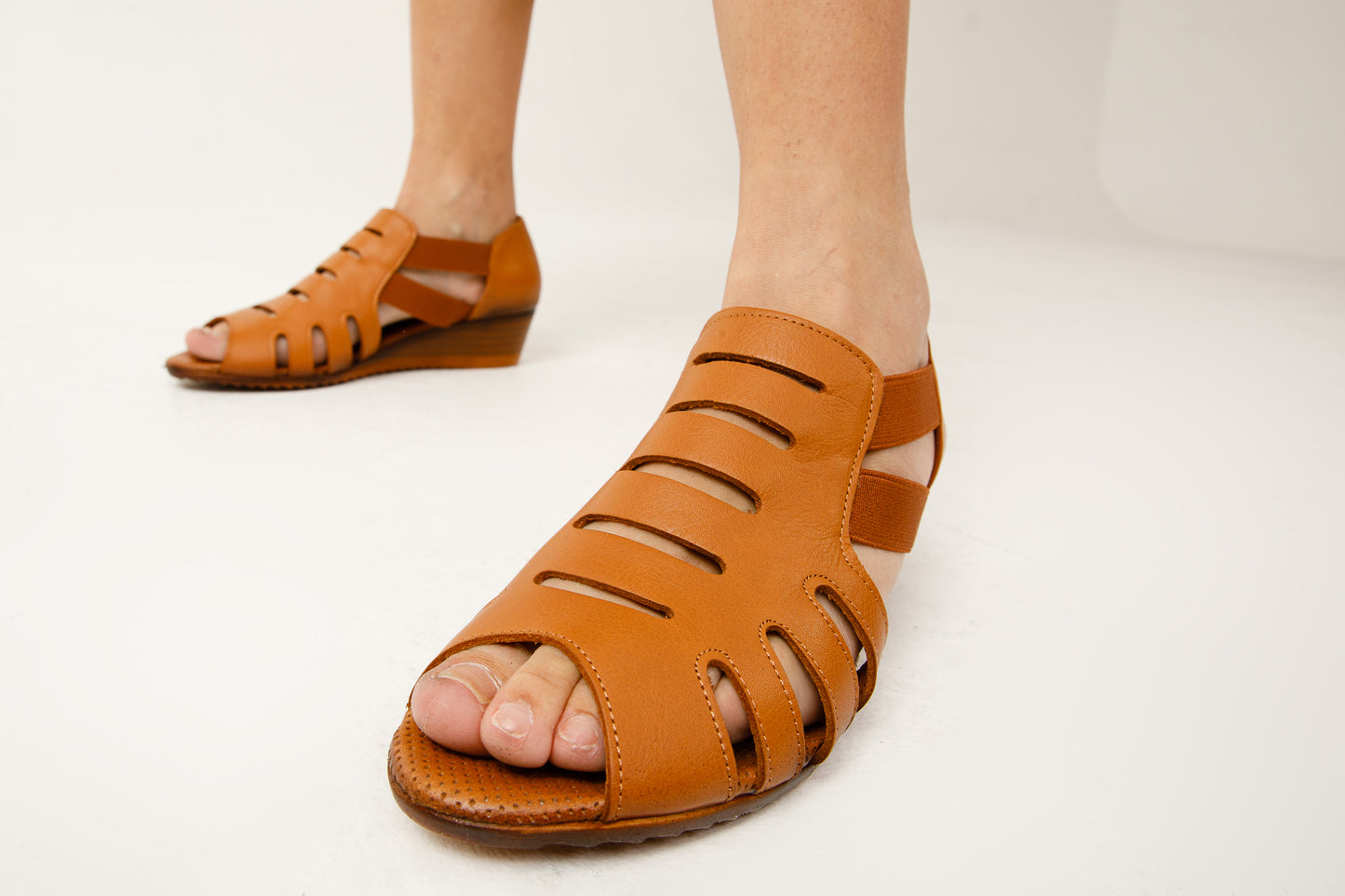 The Atina Tan Leather Sandal Final Sale!