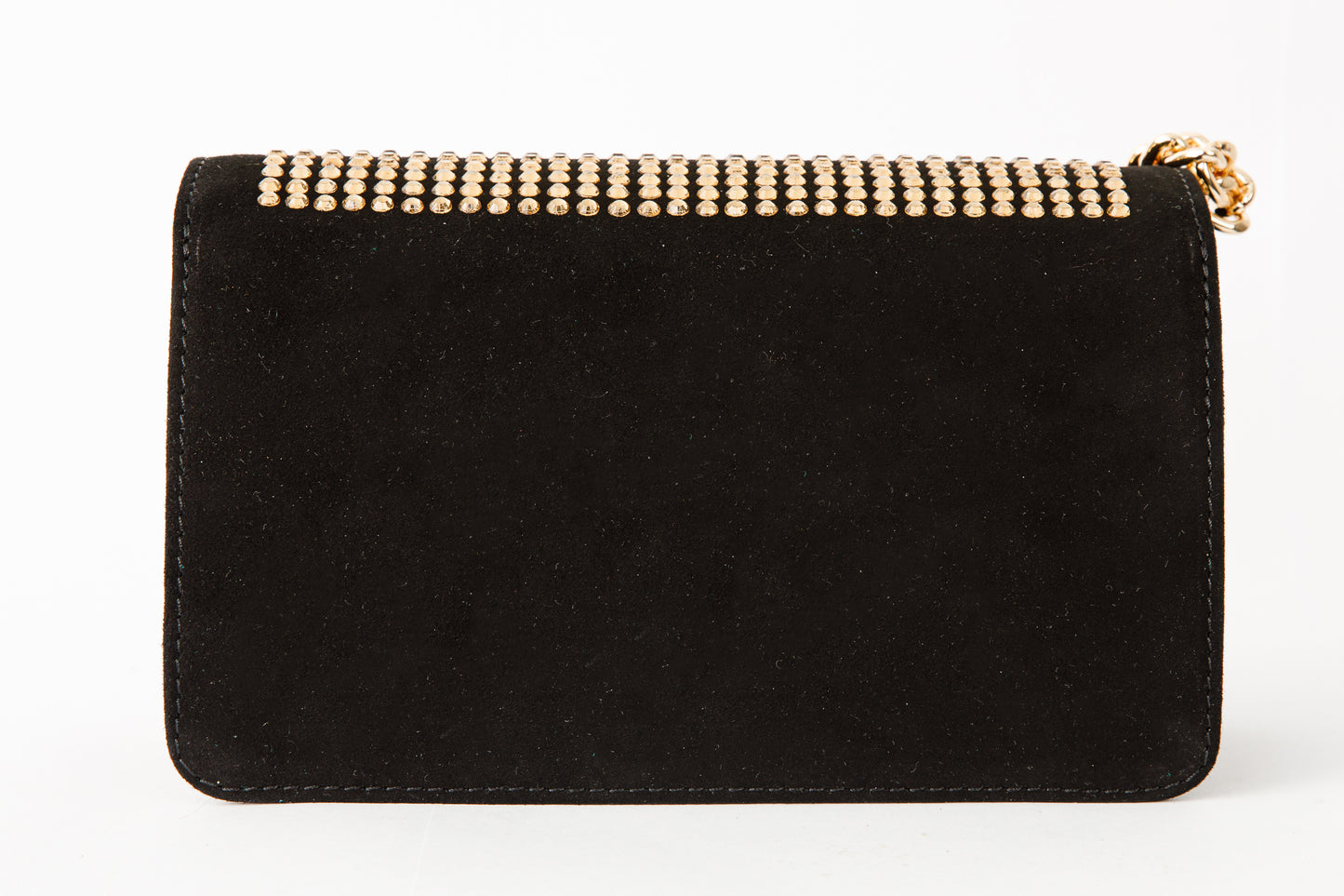 The Ailano Black Glitter Leather Handbag