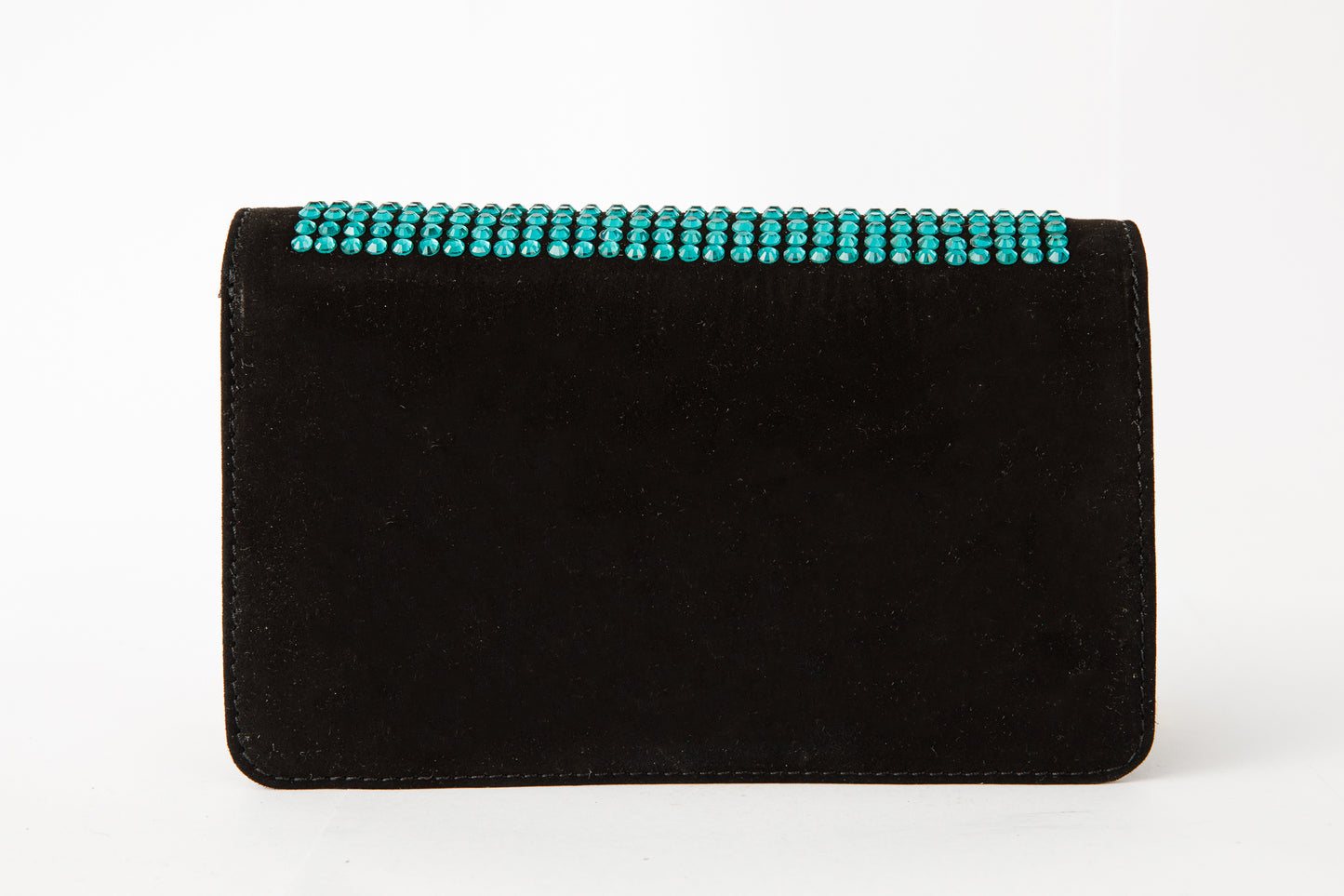 The Ailano Black Leather Glitter Handbag