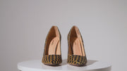 The Saks Tory Gold & Black Handwoven Leather Pump