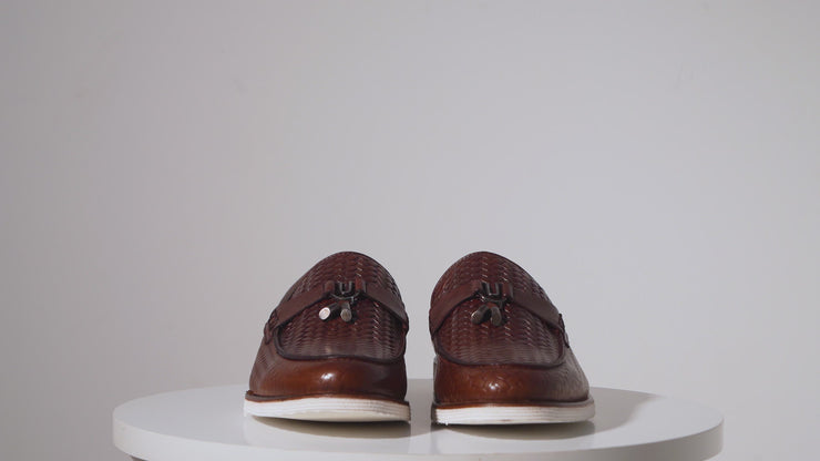 The Sperry Brown Leather Tassel Loafer