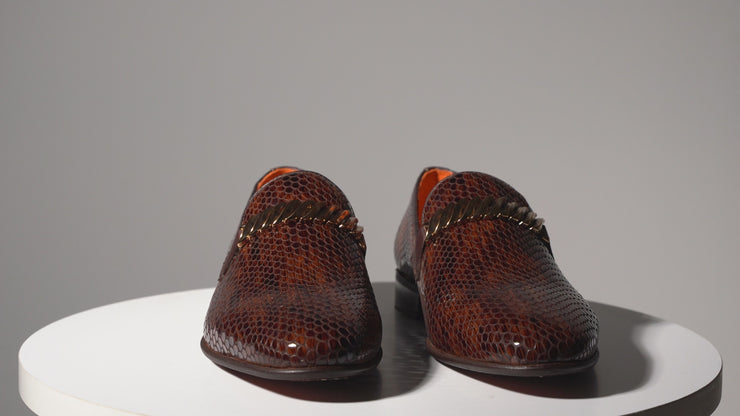The King Shoe Tan Bit Dress Loafer