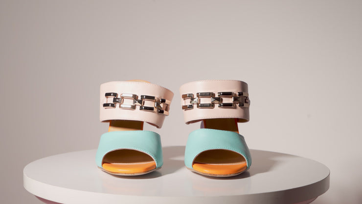 The Vouge Multicolor Leather Sandal