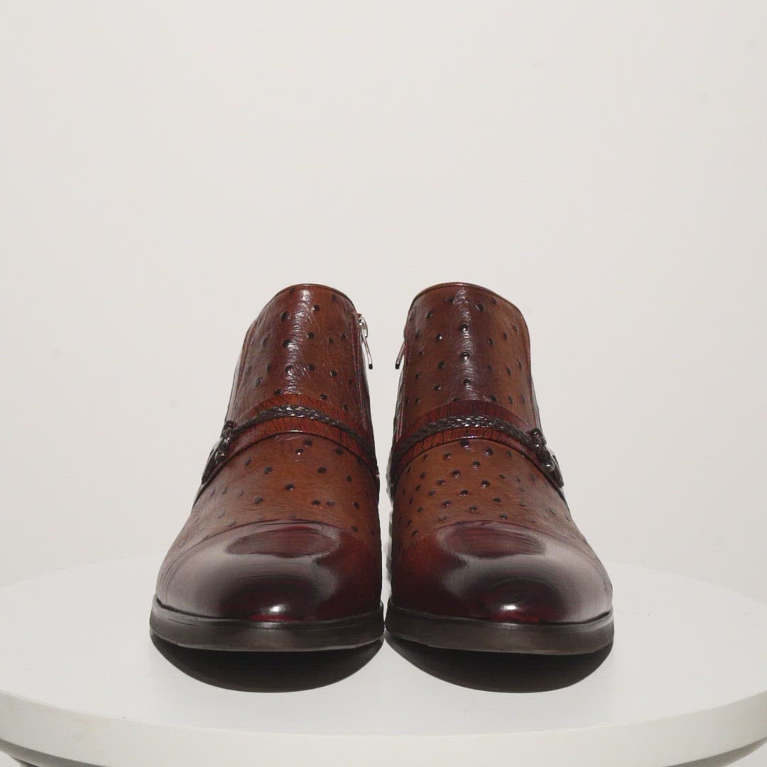 Mens zip up dress shoes hotsell