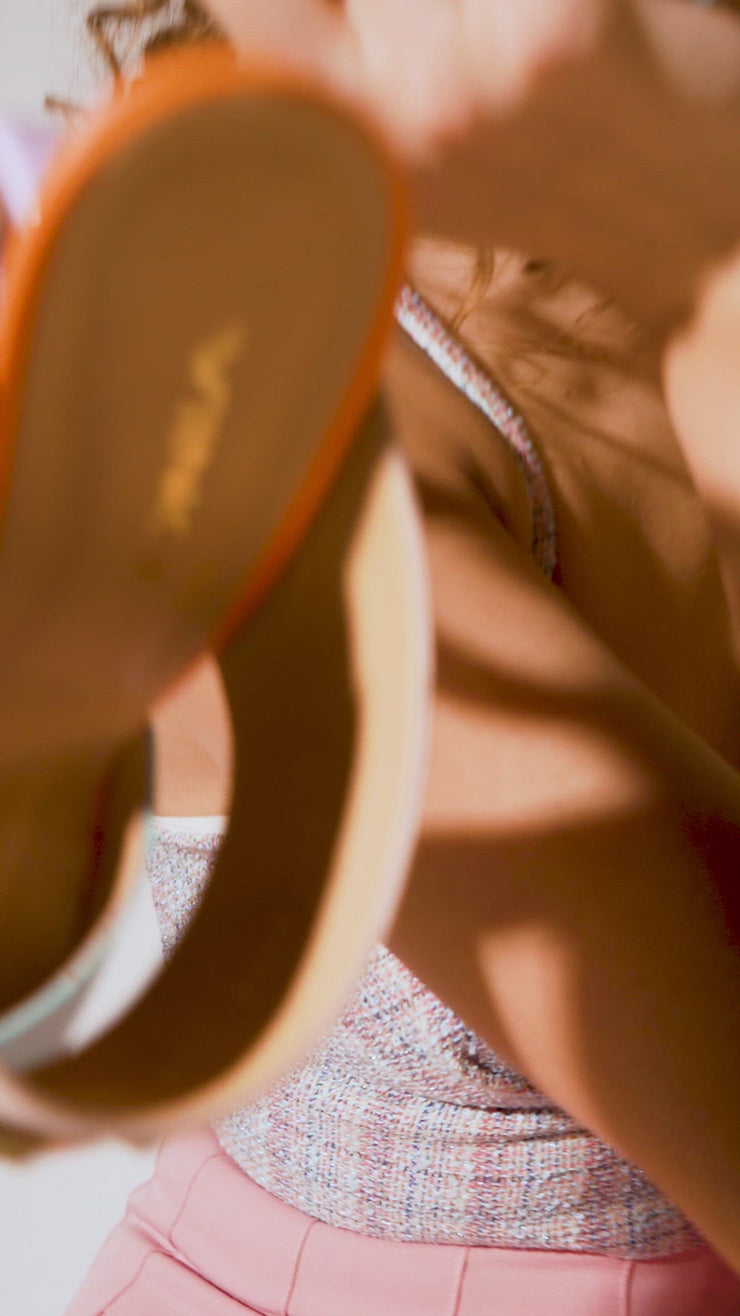 The Vouge Multicolor Leather Sandal