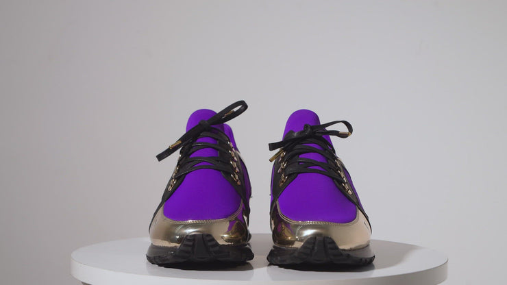 The Emir Purple Leather Sneaker For Women Limited Edition