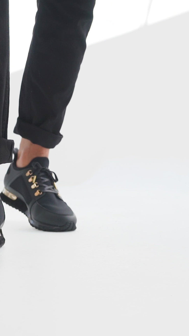The Emir Black Leather Sneaker For Men