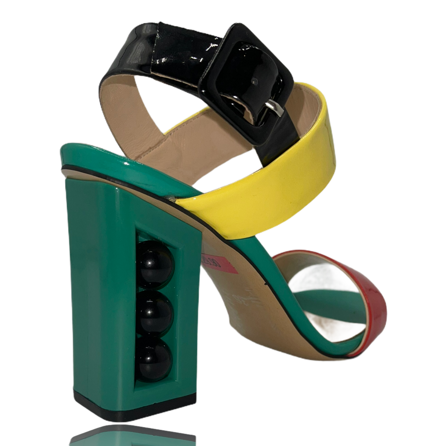 The Pericos Multicolor Leather Women Sandal