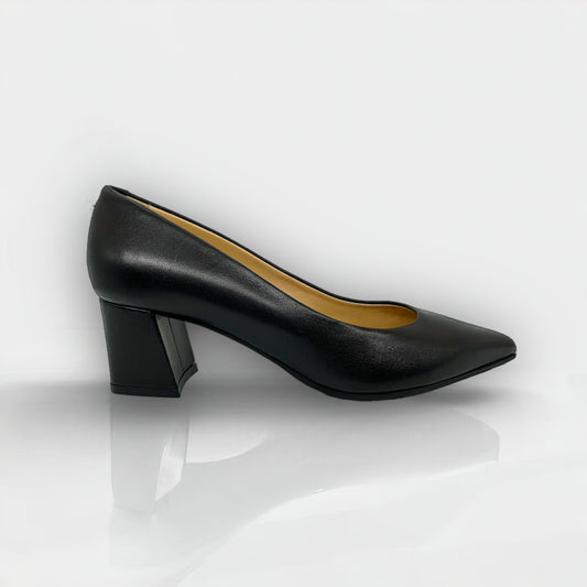 ¡Venta final de zapatos de tacón Bloch de cuero negro Lexie! 