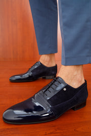 Colombo Navy Blue Cap Toe Oxford Shoe