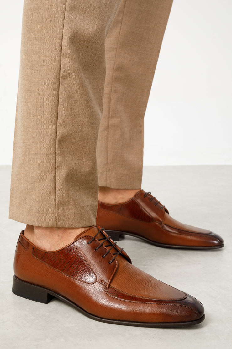 The Gardi Tan Leather Derby Shoe