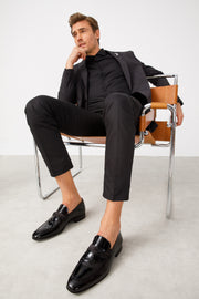 The Dodoma Black Patent  Leather Loafer Shoe