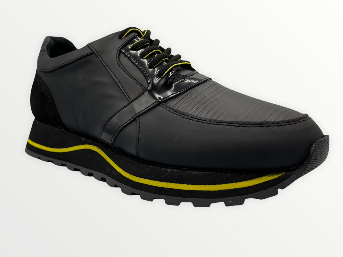 The Taksim Black & Yellow Leather Sneaker Final Sale!