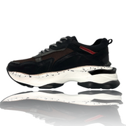 The Venere Black Leather Sneaker