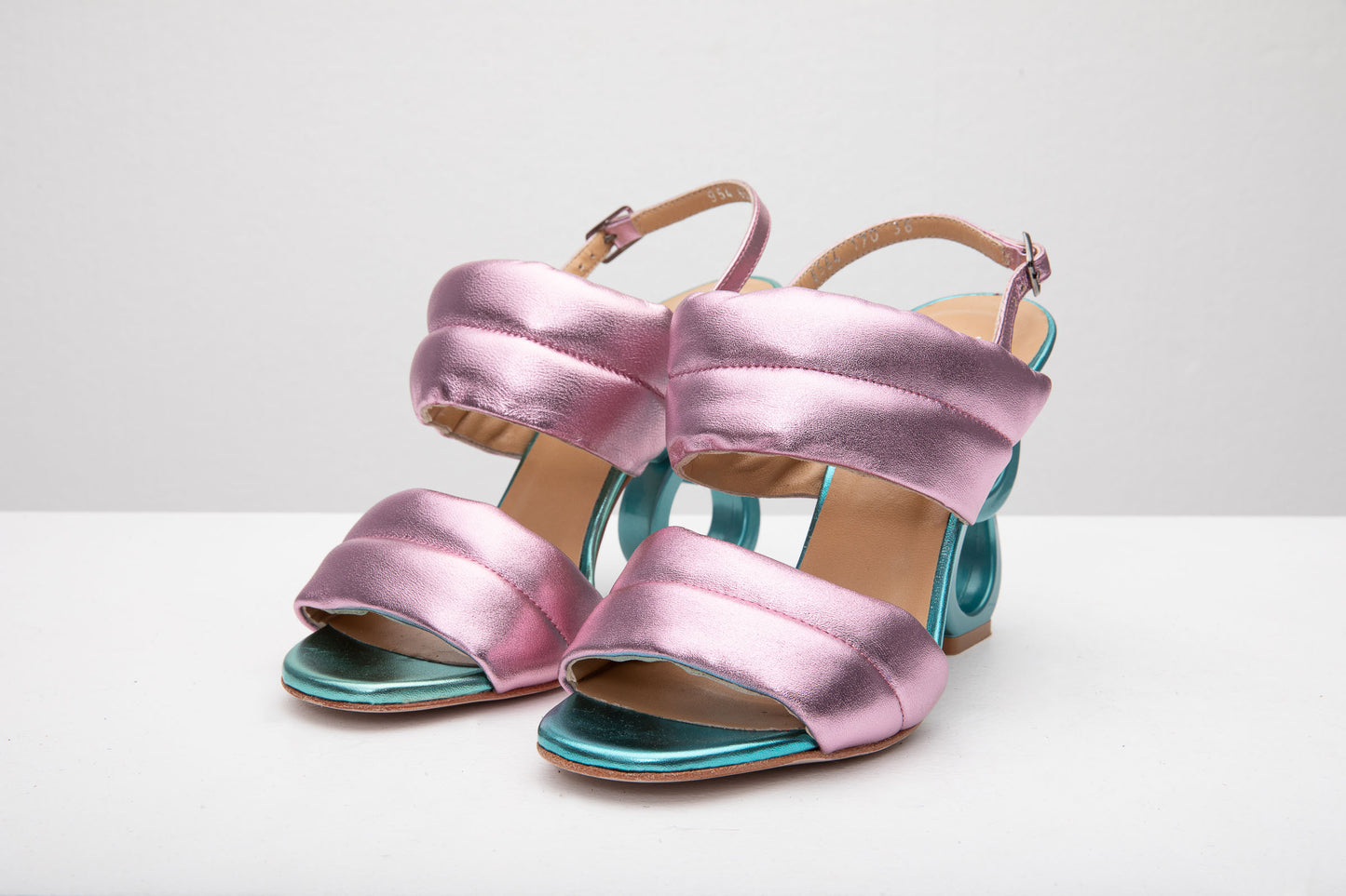 The Zambra Lilac Puffer Leather Women Sandal Final Sale!