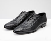 The Randor Black Leather Oxford Shoe