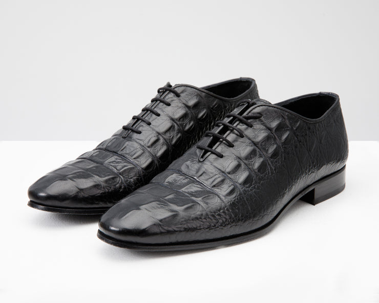 The Randor Black Leather Oxford Shoe