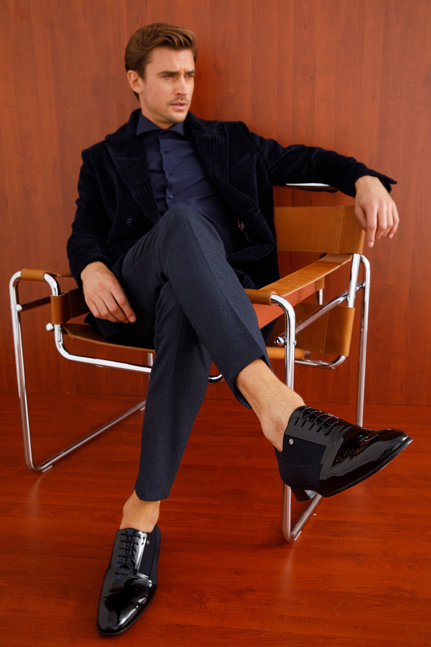 The Colombo Black Cap Toe Oxford Men Shoe  Final Sale!