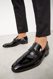 The Dodoma Black Patent  Leather Loafer Shoe
