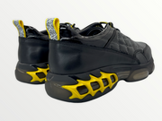 The Hatay Black & Yellow Leather Sneaker
