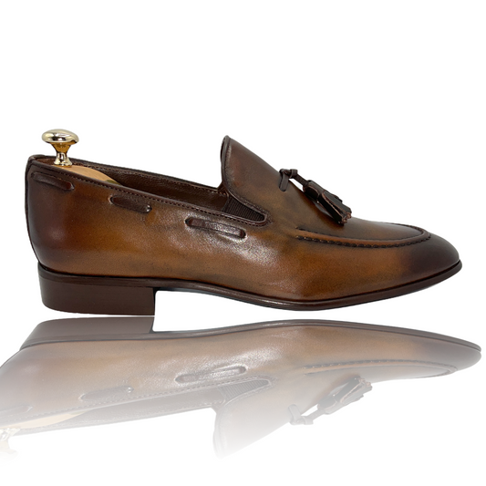 The Dixon Brown Leather Tassel Loafer Final Sale!