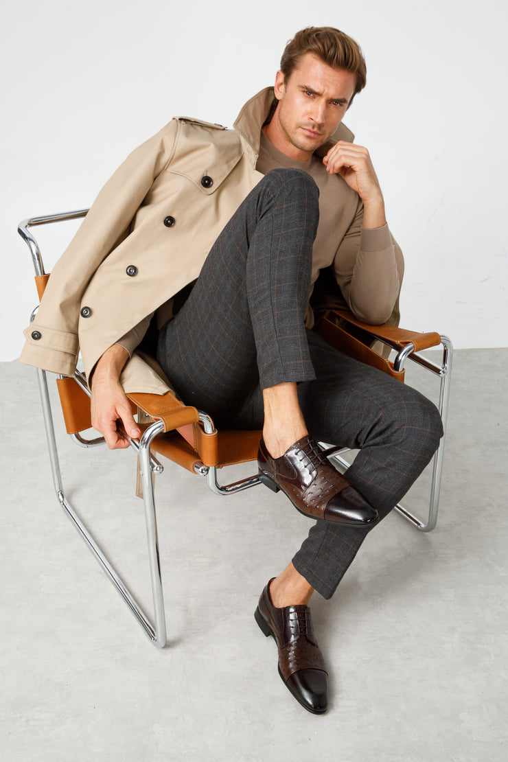 The Monterrey Brown Cap Toe Derby Shoe