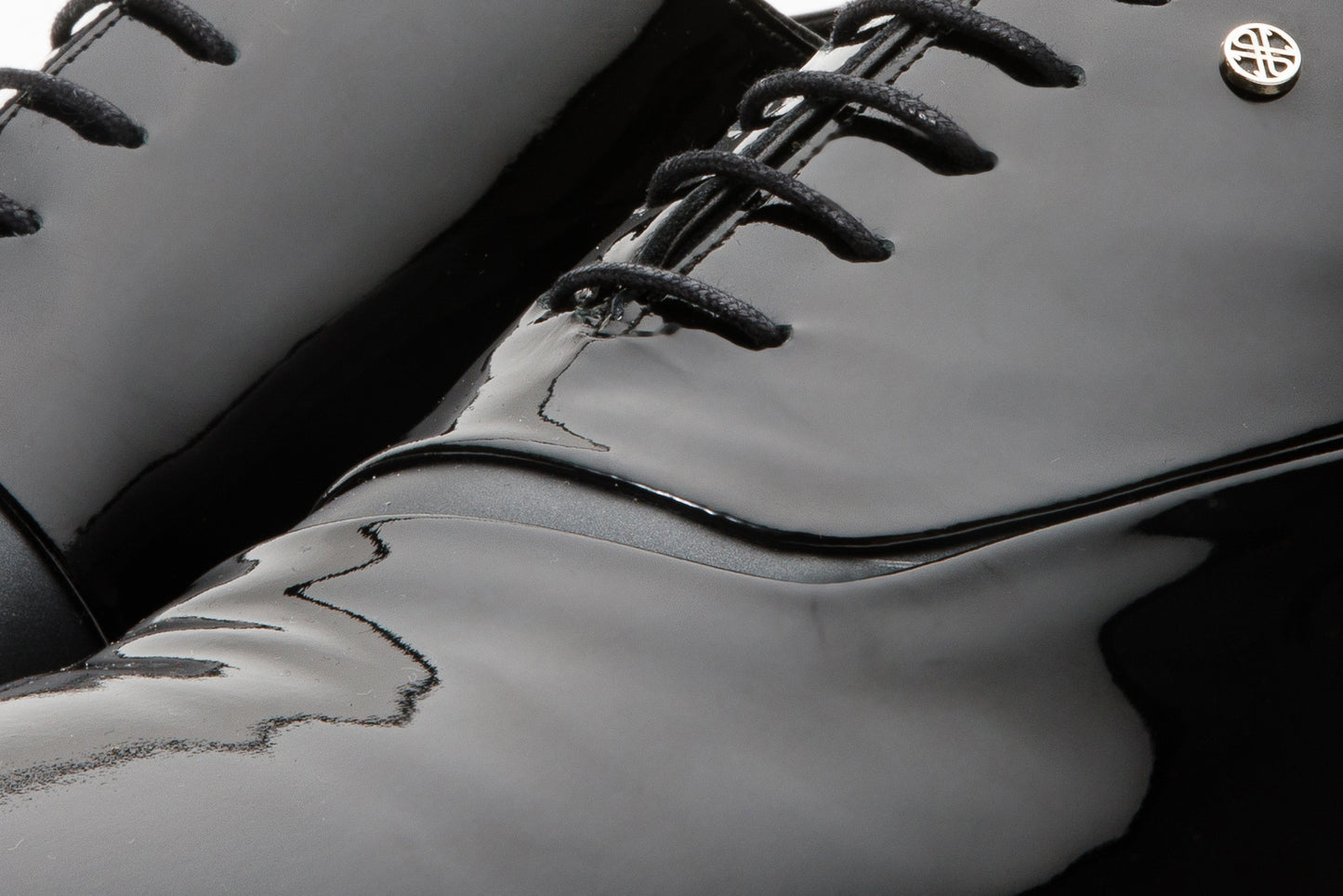 Los zapatos Oxford para hombre de punta lisa de charol negro de París ¡Venta final!