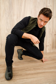The Merter Green Leather Casual Lace-Up Boot
